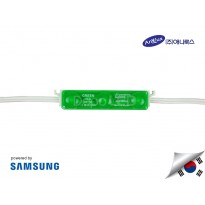 LED Modul SAMSUNG DOFF GREEN 3 mata SMD 2835 | 12V IP68 Waterproof (KOREA)