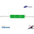 LED Module SAMSUNG GREEN ANX 3 mata SMD 2835 | 12V IP68 Waterproof (KOREA)