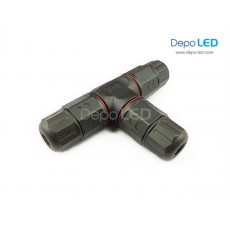 3-Way 2-Core T Waterproof Connector | IP68