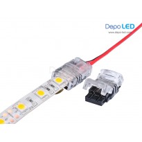 5050 LED Strip to Wire IP65 Waterproof Connector | 10mm 2 PIN