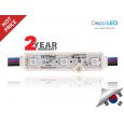 LED Module RGB LEDXpert Korea 3 mata | 12V IP68 Waterproof + Lensa