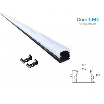 Housing LED OUTBOW BLACK