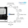 Bluetooth RGB-WW Floodlight LED 15Watt | Group Control