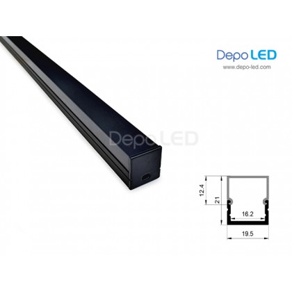 Housing LED OUTBOW BLACK