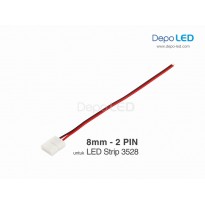 3528 LED Strip CLIP to Wire Flexible Connector | 8mm 2 PIN