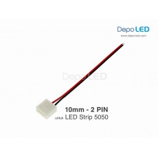 5050 LED Strip CLIP to Wire Flexible Connector | 10mm 2 PIN