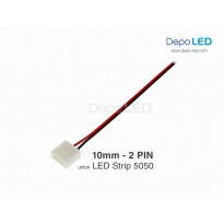 5050 LED Strip CLIP to Wire Flexible Connector | 10mm 2 PIN