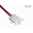 3528 LED Strip CLIP to CLIP Flexible Connector | 8mm 2 PIN