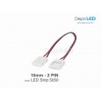 5050 LED Strip CLIP to CLIP Flexible Connector | 10mm 2 PIN