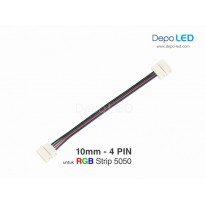 RGB LED Strip CLIP to CLIP Flexible Connector | 10mm 4 PIN