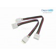 4 PIN RGB LED CLIP to MALE Flexible Connector